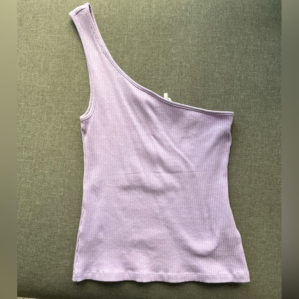 anthropologie one shoulder top - size m